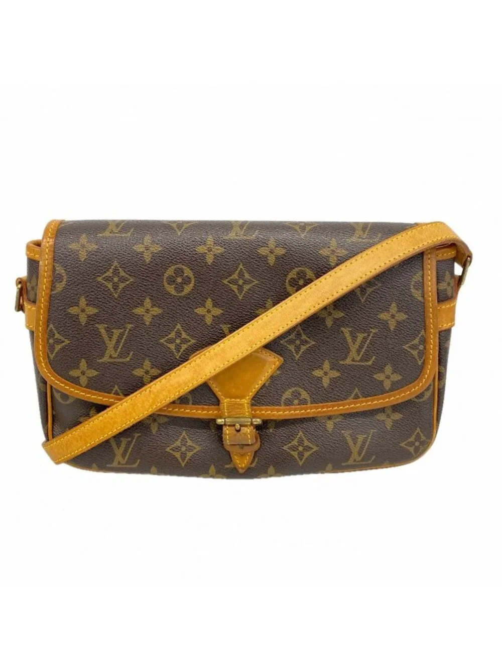 Louis Vuitton Shoulder Bag Monogram Sologne Brown